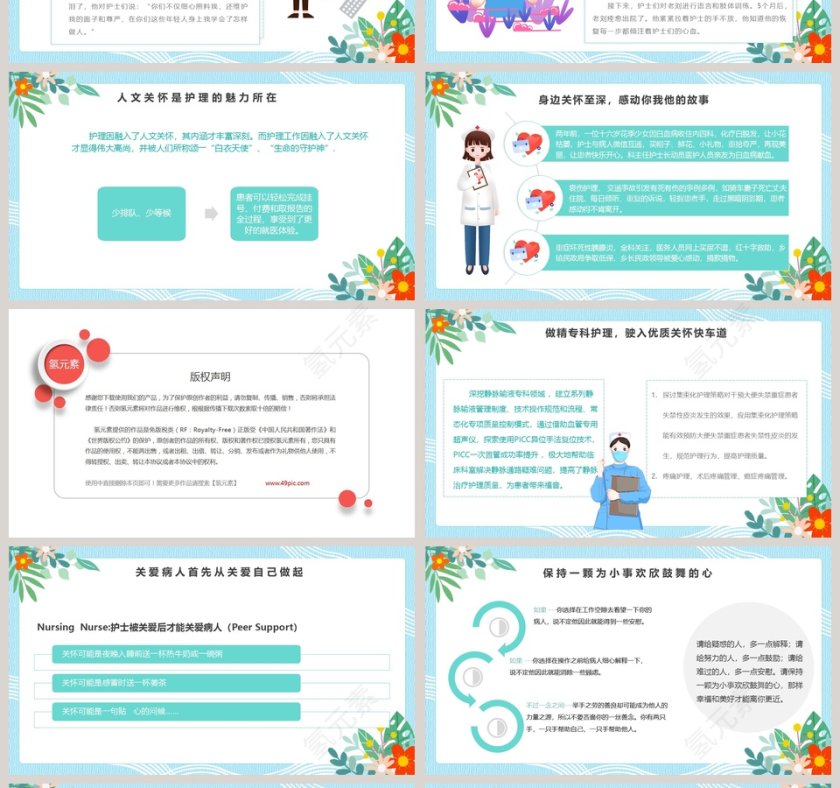人文关怀与优质护理PPT模板第4张