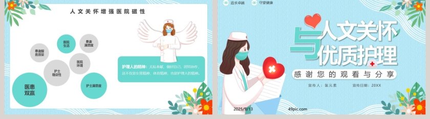 人文关怀与优质护理PPT模板第5张