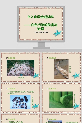 化学合成材料研究报告PPT模板