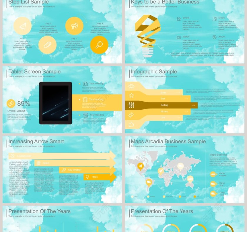 小清新清爽背景风格新产品发布会PPT第2张