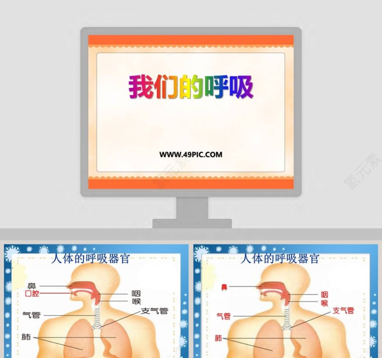 我们的呼吸教学ppt课件第1张