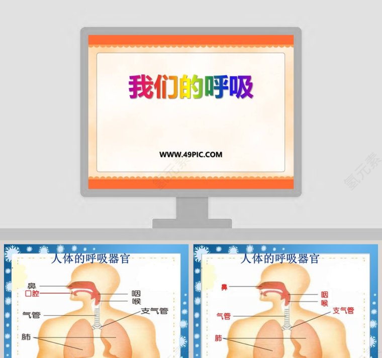 我们的呼吸教学ppt课件第1张