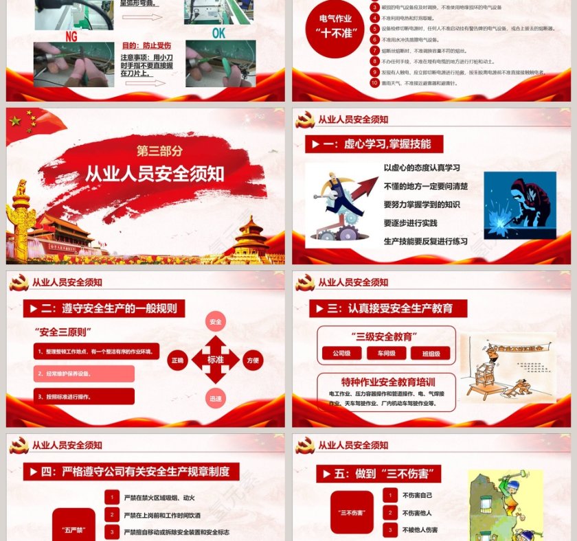 安全生产培训课件ppt模板第6张