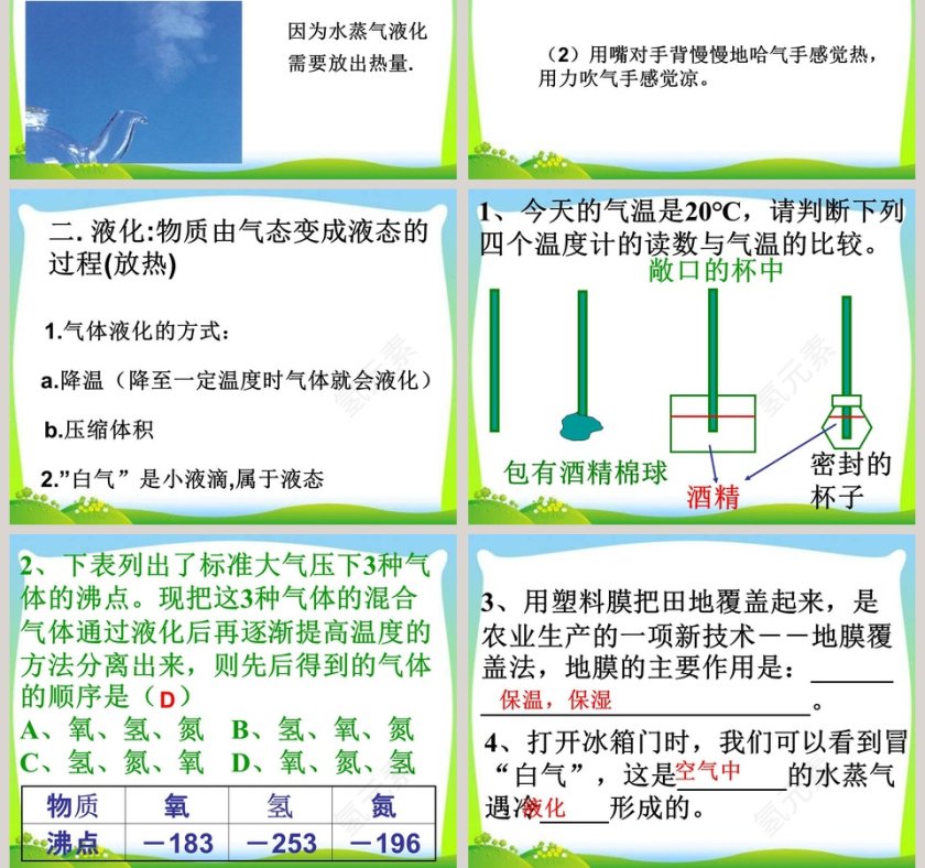医学护理PPT模板：汽化与液化的实践应用第13张