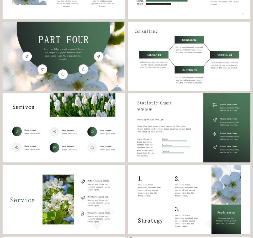 四月你好PPT第4张