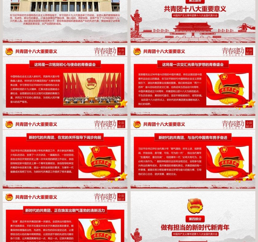 共青团第十八次全国代表大会ppt第3张