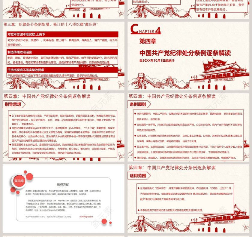 新修订中国共产党纪律处分条例PPT第4张