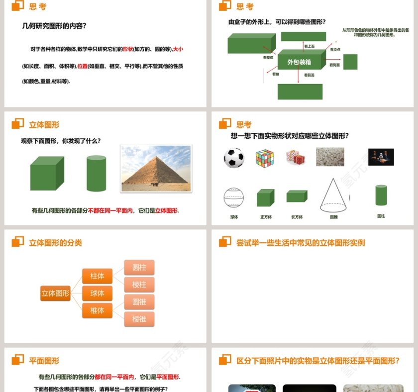 《立体图形和平面图形》人教版初中七年级数学上册PPT课件第2张