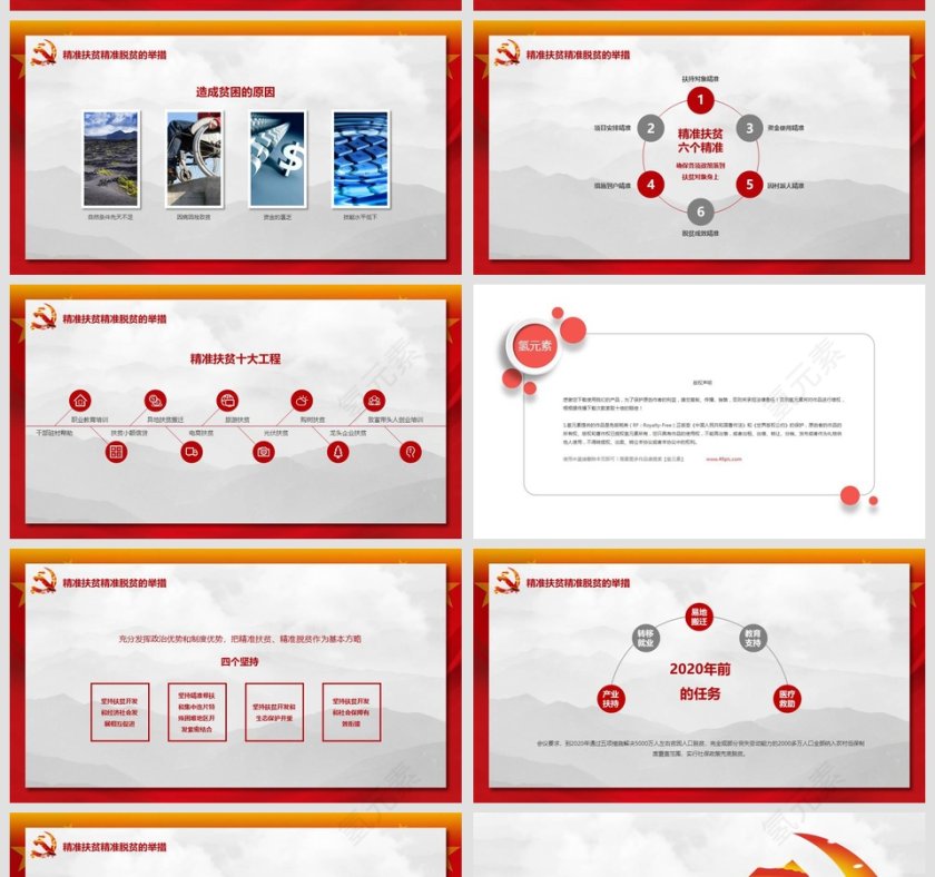 中国红精讲解读1号文件PPT模板第5张