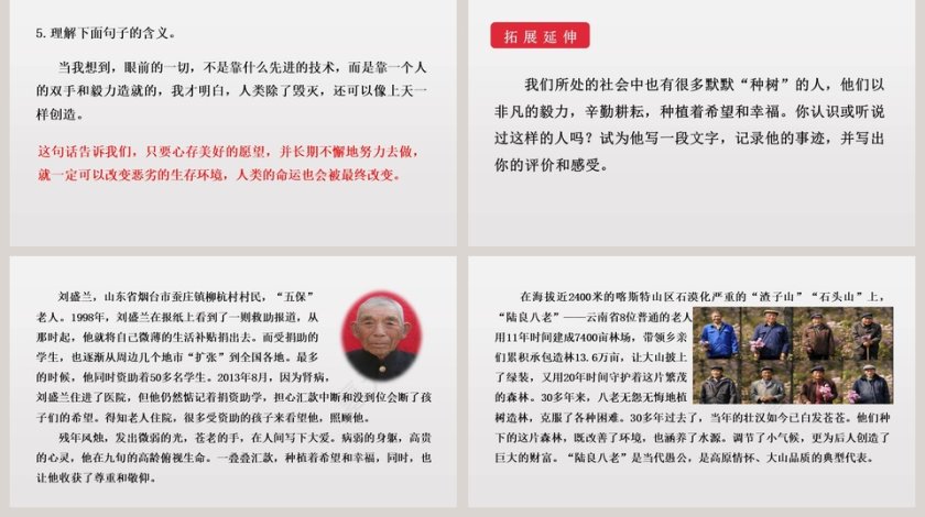 课文解析植树的牧羊人语文课件PPT第5张