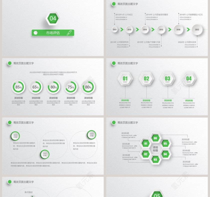 绿色简约清新大气微商销售培训ppt第5张