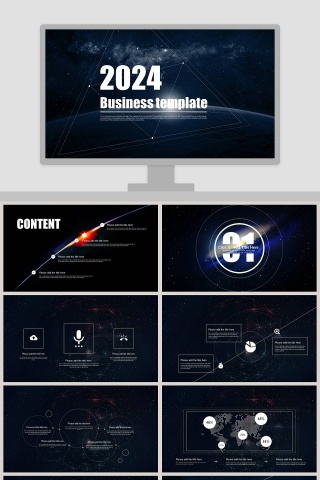 2019大气高端科技风工作总结PPT