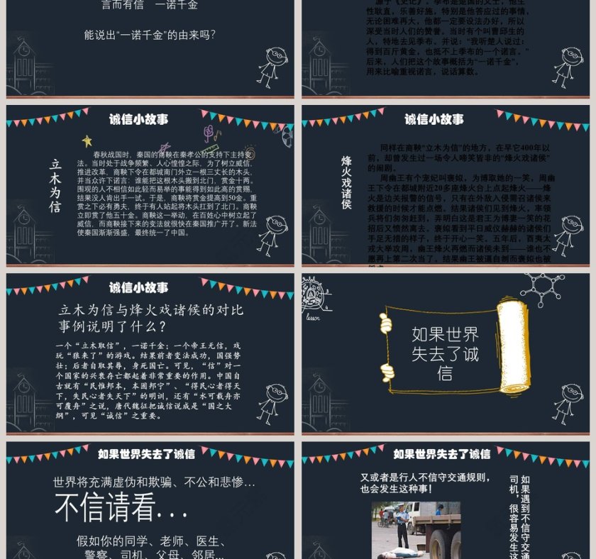 诚信教育主题班会PPT第3张