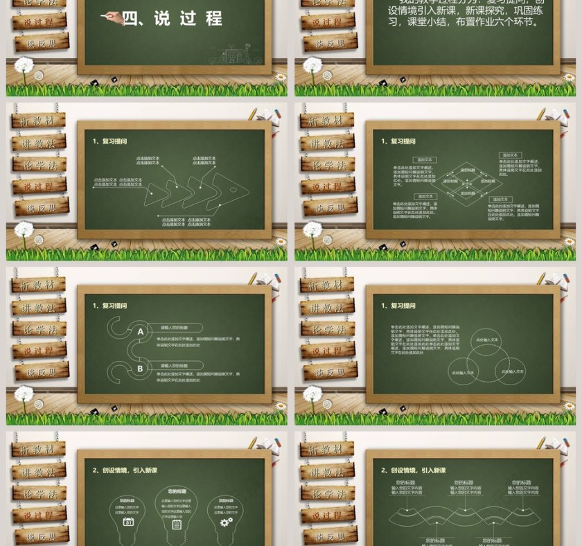 教师通用说课PPT模板！第3张