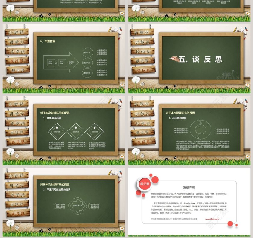 教师通用说课PPT模板！第7张