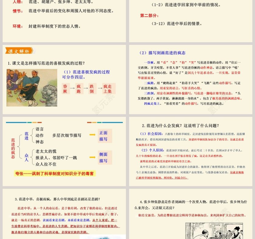 课文解析范进中举语文课件PPT第3张