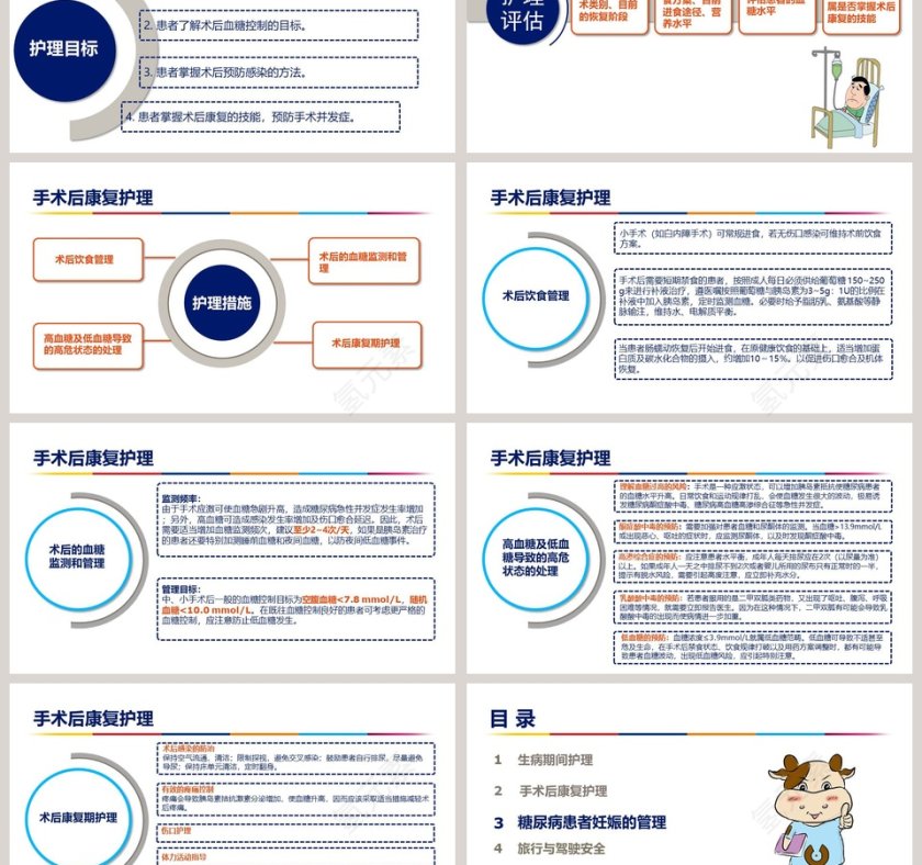 卡通大气糖尿病特殊时期护理ppt模板第3张