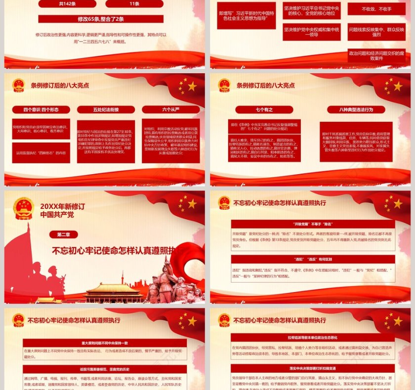 2018年新修订纪律处分条例PPT模板第3张