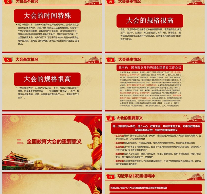 全国教育大会概况及主要精神PPT模板第2张