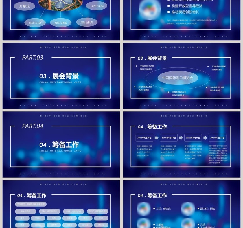 国际进口博览会ppt第3张