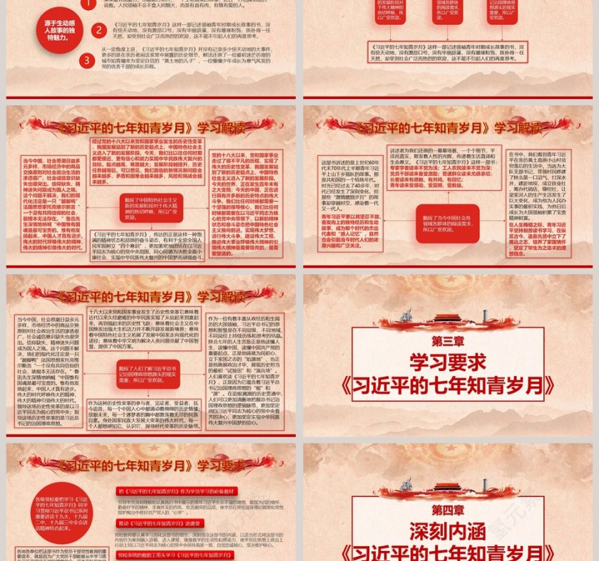 习近平的七年知青岁月PPT第3张