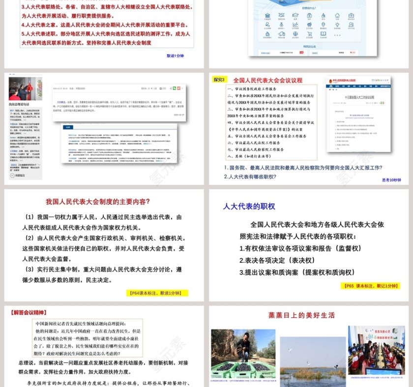 人教版初中道德与法治八年级下册-根本政治制度教学ppt课件第3张