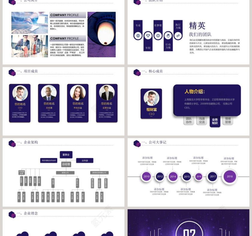 高端融资商业计划书PPT模板第2张