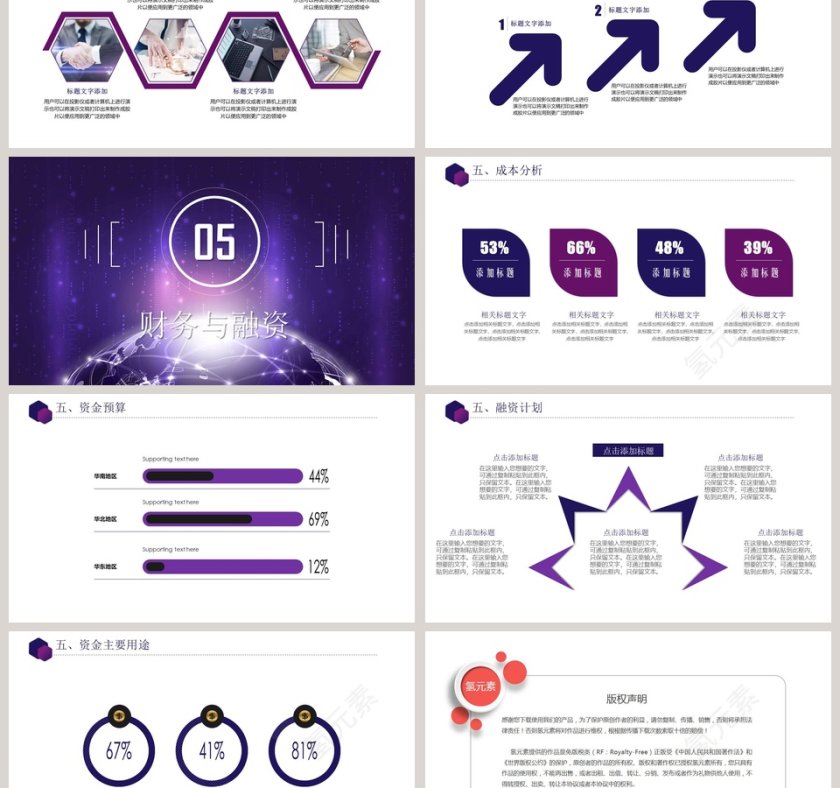 高端融资商业计划书PPT模板第6张
