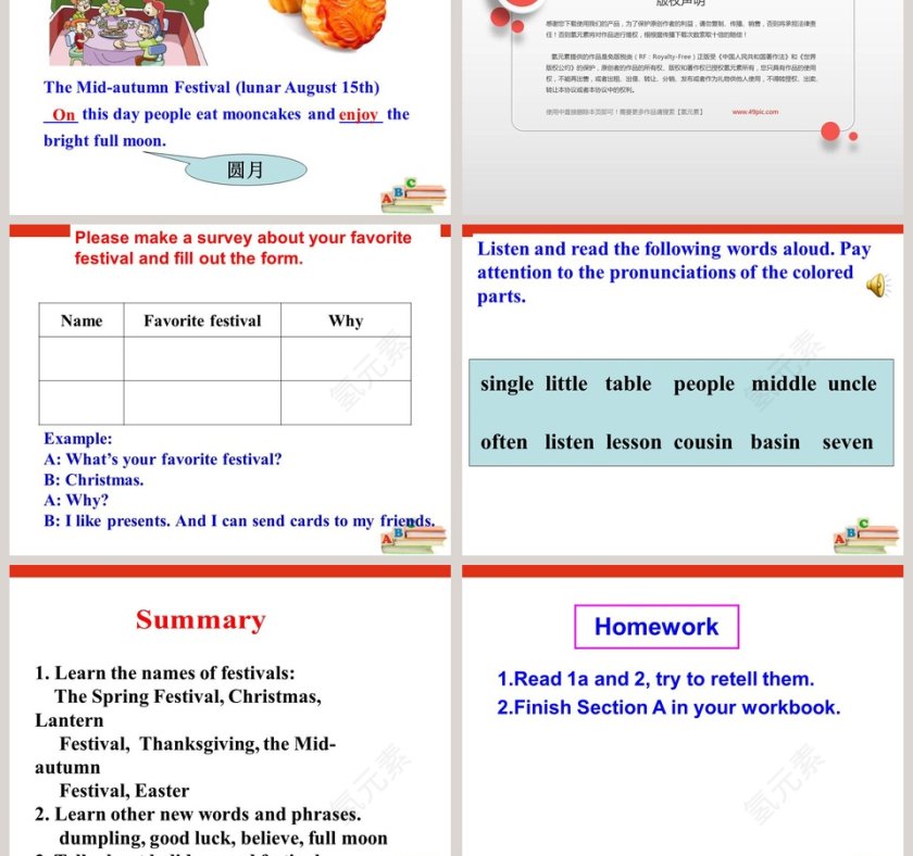 Unit8 Topic 3-Lets celebrate教学ppt课件第5张