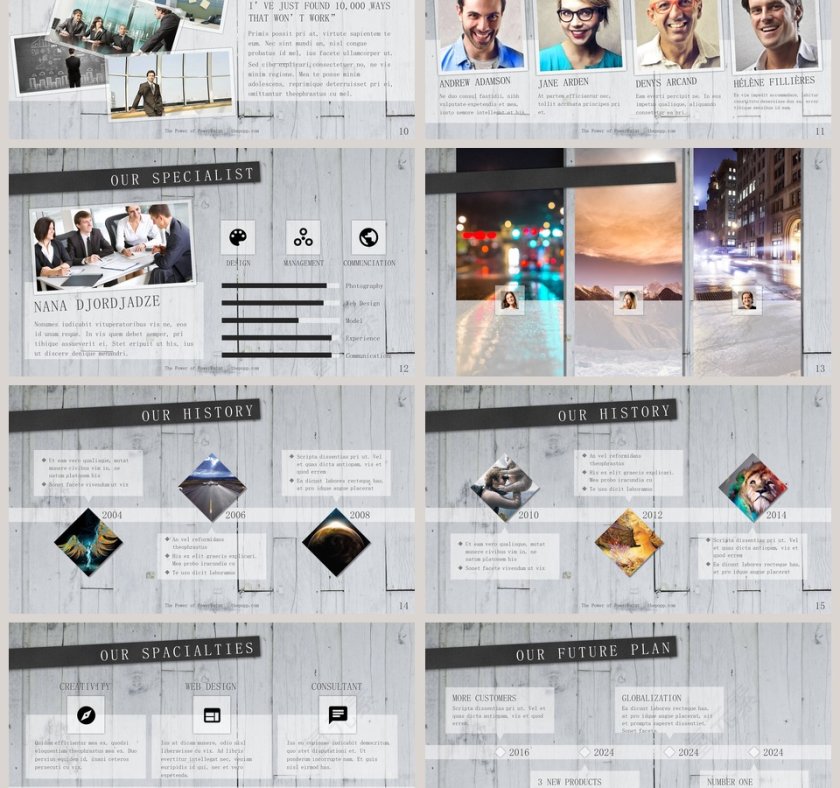 欧美经典商务时尚工作总结PPT模板第3张