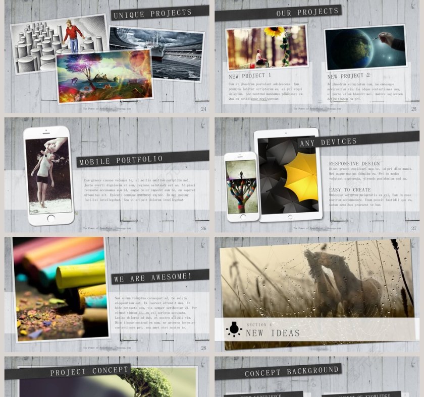 欧美经典商务时尚工作总结PPT模板第5张