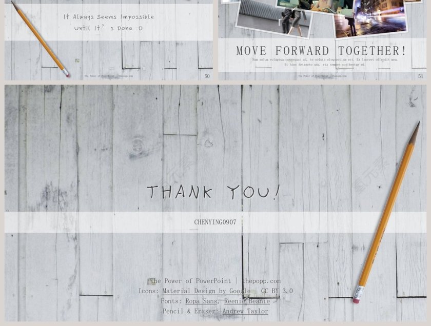 欧美经典商务时尚工作总结PPT模板第9张