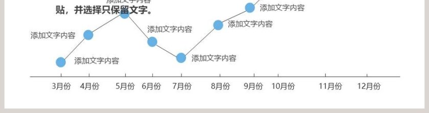 月份数据统计折线图PPT模板第2张