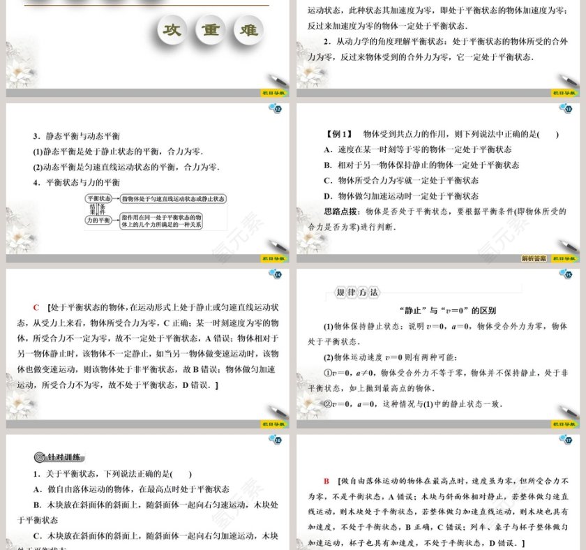 第4章力与平衡的教育培训PPT模板第3张