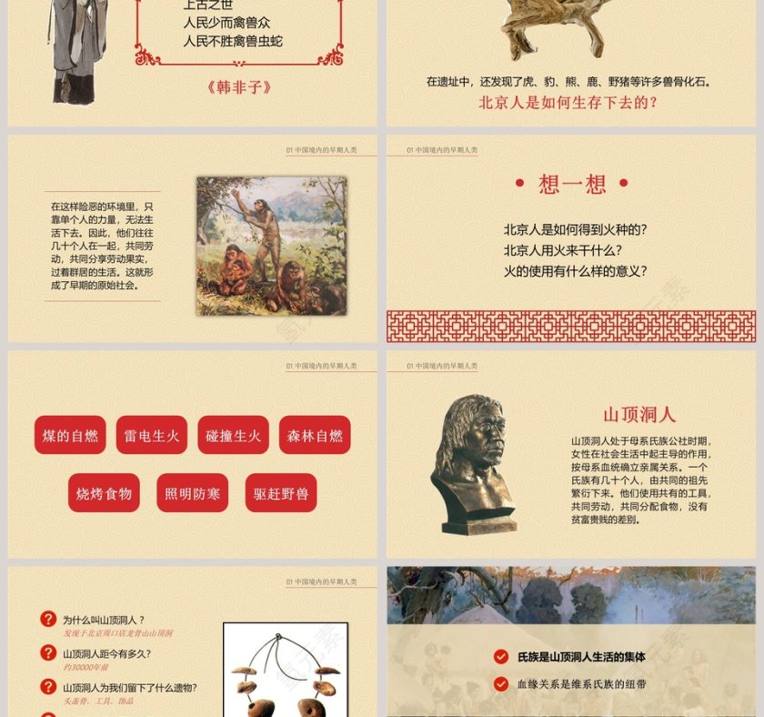 祖国境内的远古居民中华文明的起源PPT课件中国历史说课PPT课件第3张