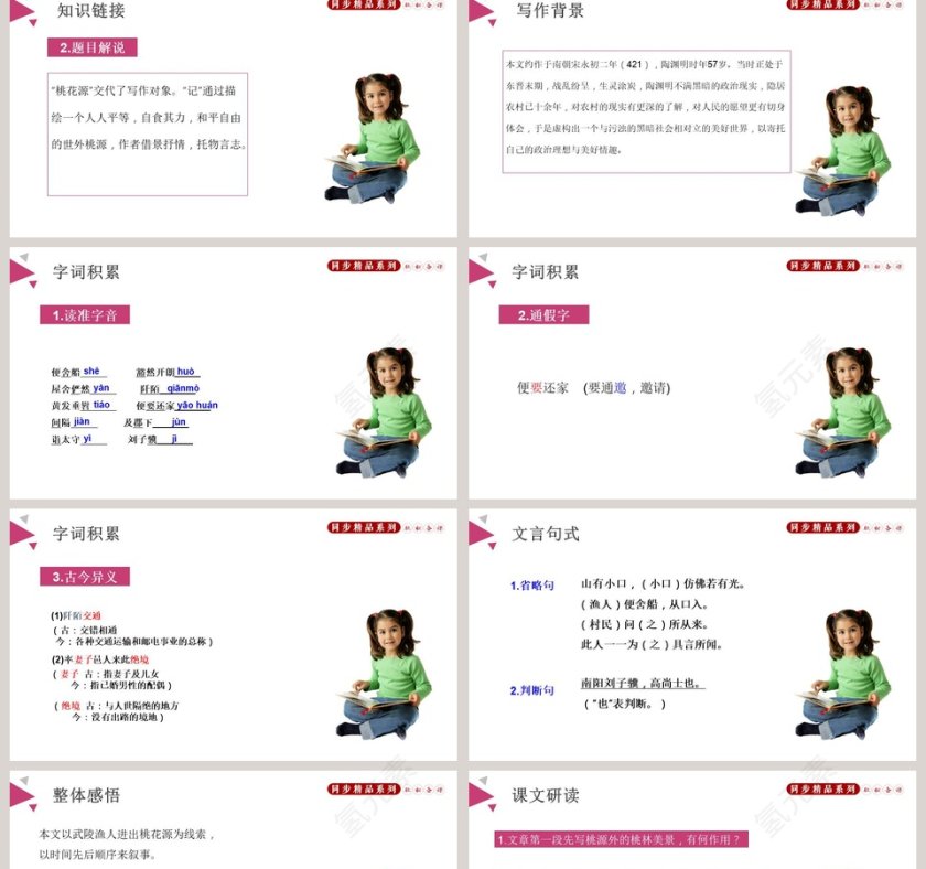 课文解析部编版八年级语文下册桃花源记语文课件PPT第2张