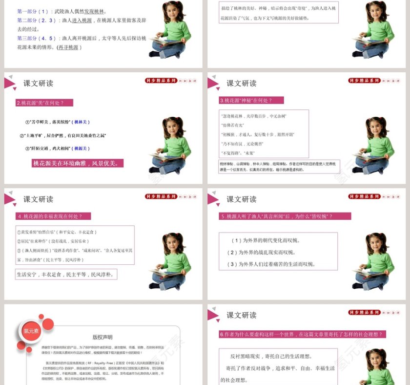 课文解析部编版八年级语文下册桃花源记语文课件PPT第3张