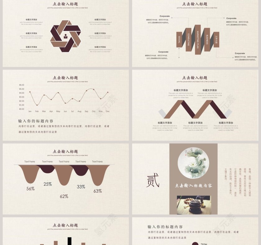 中国风企业宣传工作总结汇报PPT模板第2张