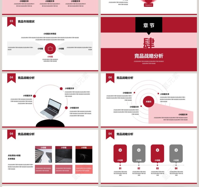 竞争品牌整体分析报告PPT模板第4张