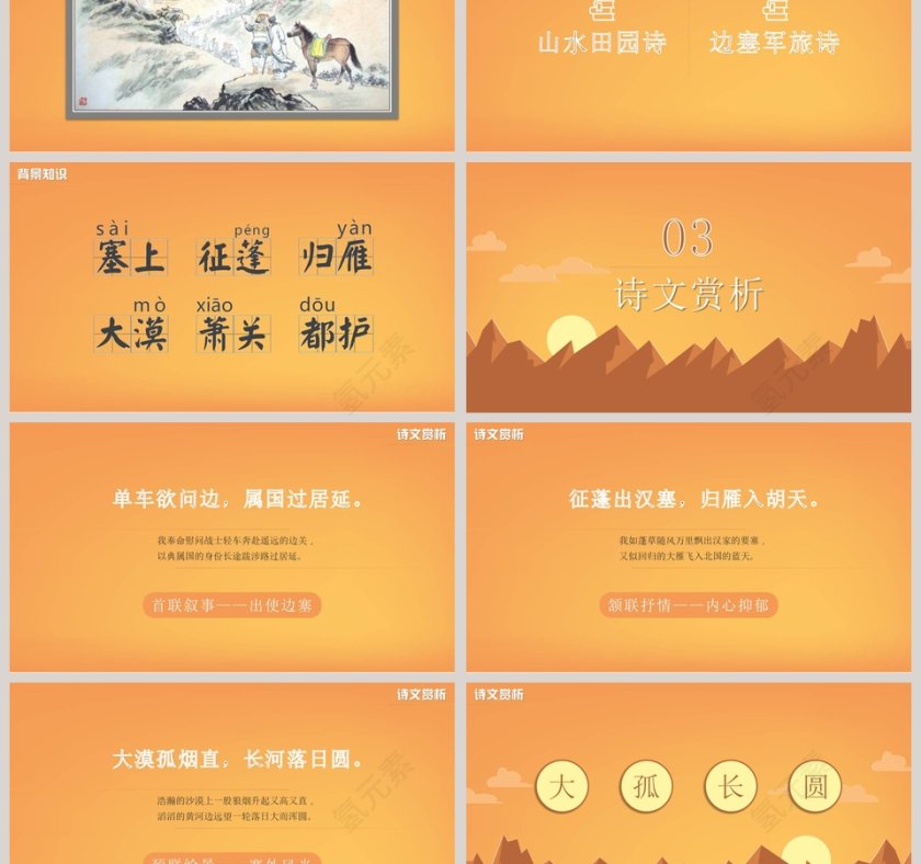 八年级语文课件《使至塞上》PPT 第3张