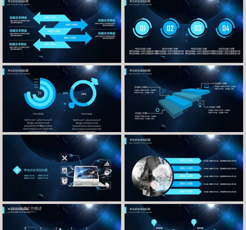 未来科技PPT模板互联网科技PPT第2张