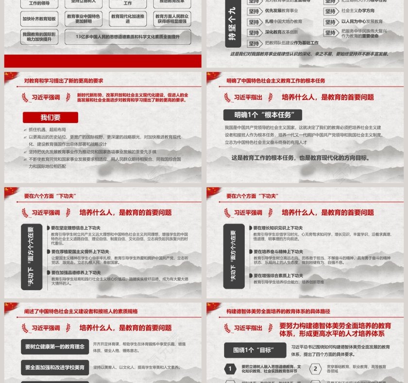 全国教育大会精讲解读PPT模板第3张