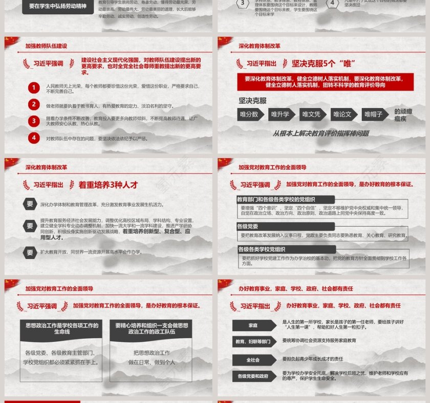 全国教育大会精讲解读PPT模板第4张