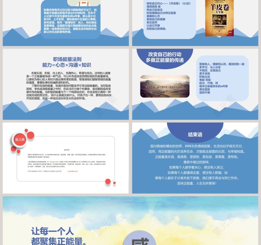 正能量培训课程励志PPT第6张