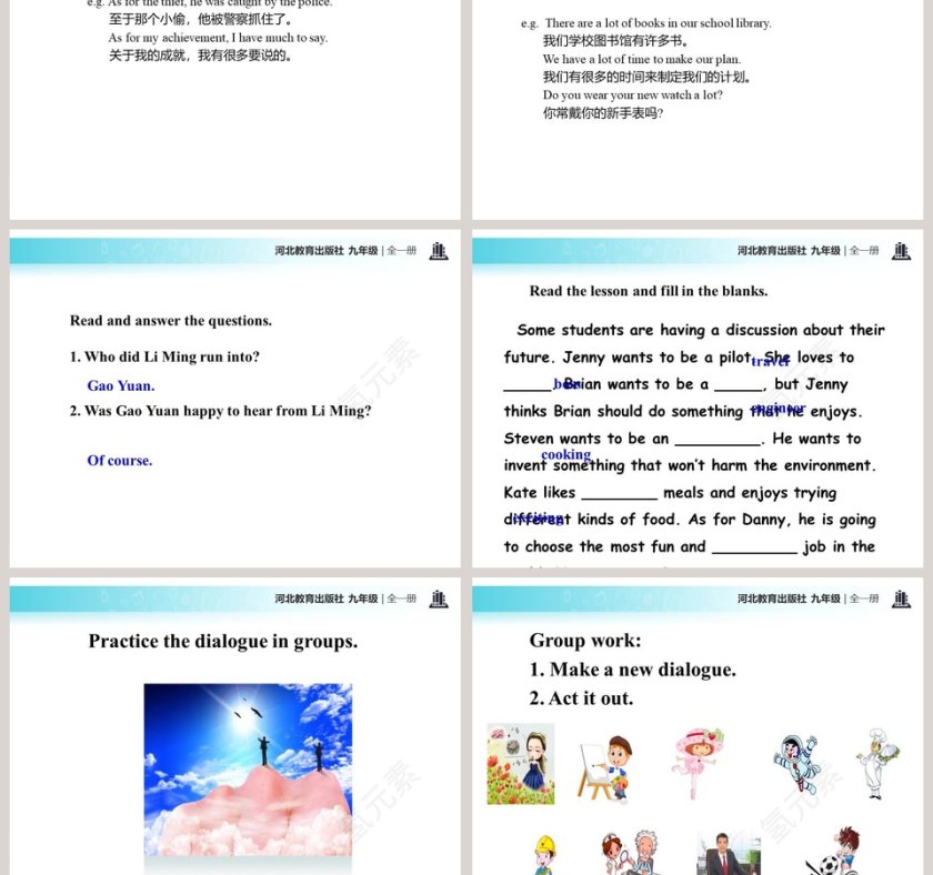 Unit 10 Get Ready for the Future-Look into the Future教育培训行业PPT模板第5张