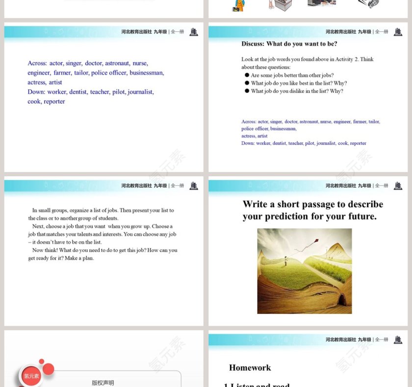 Unit 10 Get Ready for the Future-Look into the Future教育培训行业PPT模板第6张