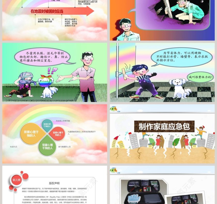 抗震救灾应急知识宣传活动防震减灾PPT第9张