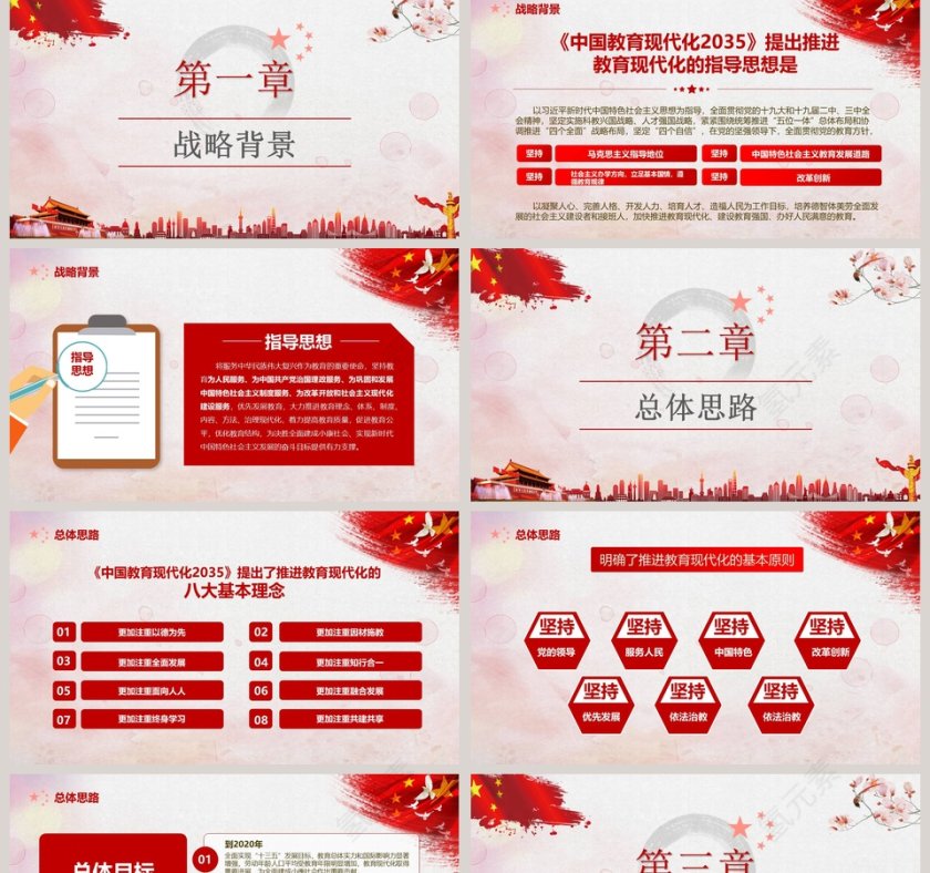 中国教育现代化2035PPT第2张