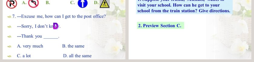 Unit6 Topic3-Which is the way to the hospital教育培训PPT模板第5张