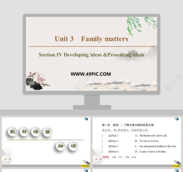 Unit 3-Family matters教学ppt课件第1张